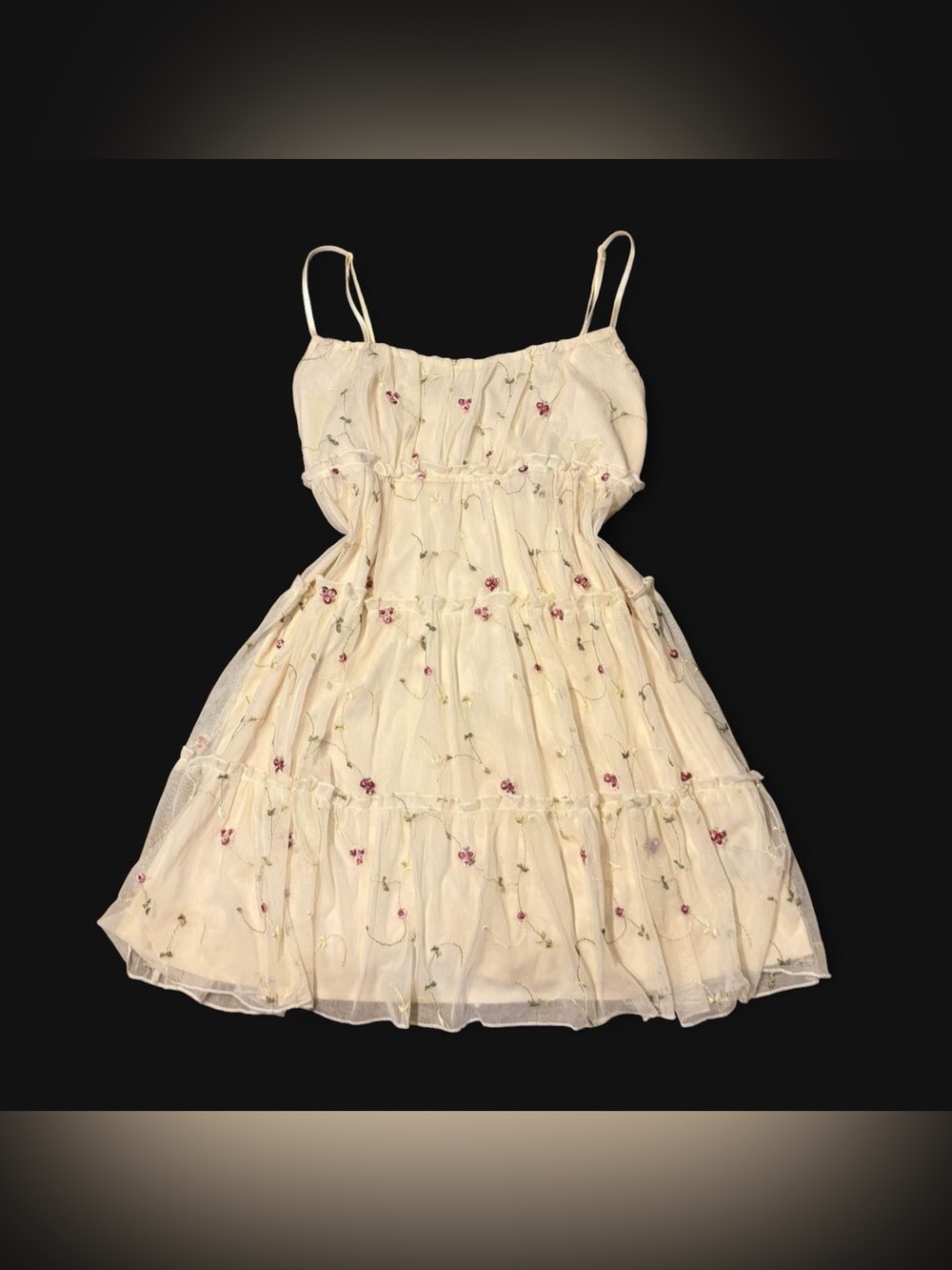 Coquette Floral Babydoll Ruffle Dress by Trixxi!